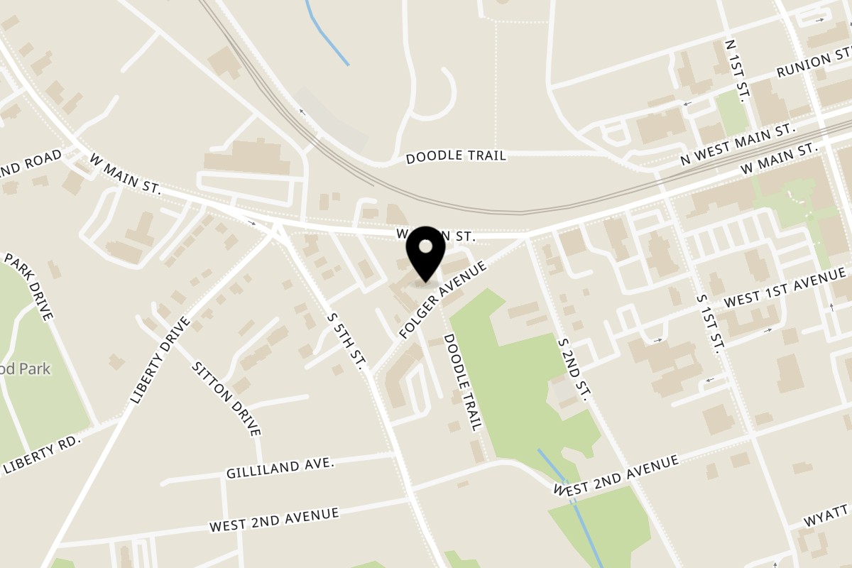 Map showing the location of Inky's Authentic Philadelphia Cheesesteaks and Hoagies on 122 Folger Ave Suite A in Easley